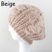  Lady Beret Braided Baggy Knit Crochet Beanie Hats Ski Cap Winter Warm Cap  eb-93624214